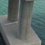 Crimean bridge falls down – cracks appear