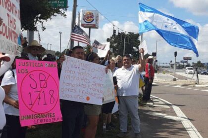 Latinos in Florida go on strike against the SB1718 law